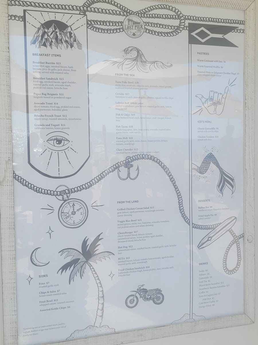 Lost Pier Cafe Menu - Image 3